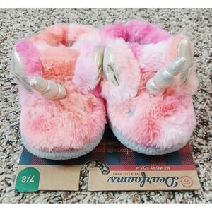 Dearfoams Kid's Peyton Animal Slip On Clog House Slipper Kids Size 7-8 NWT